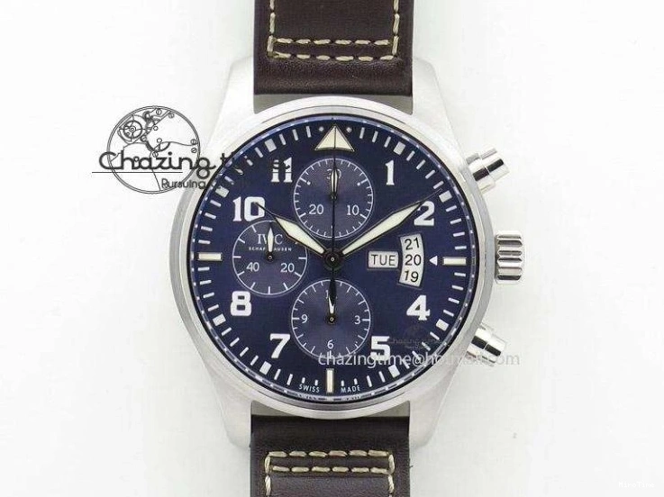 MIROTIME 0520 Youthful Pilot Chrono RG 3878 Gray Dial on Light Brown Leather Strap A 7394